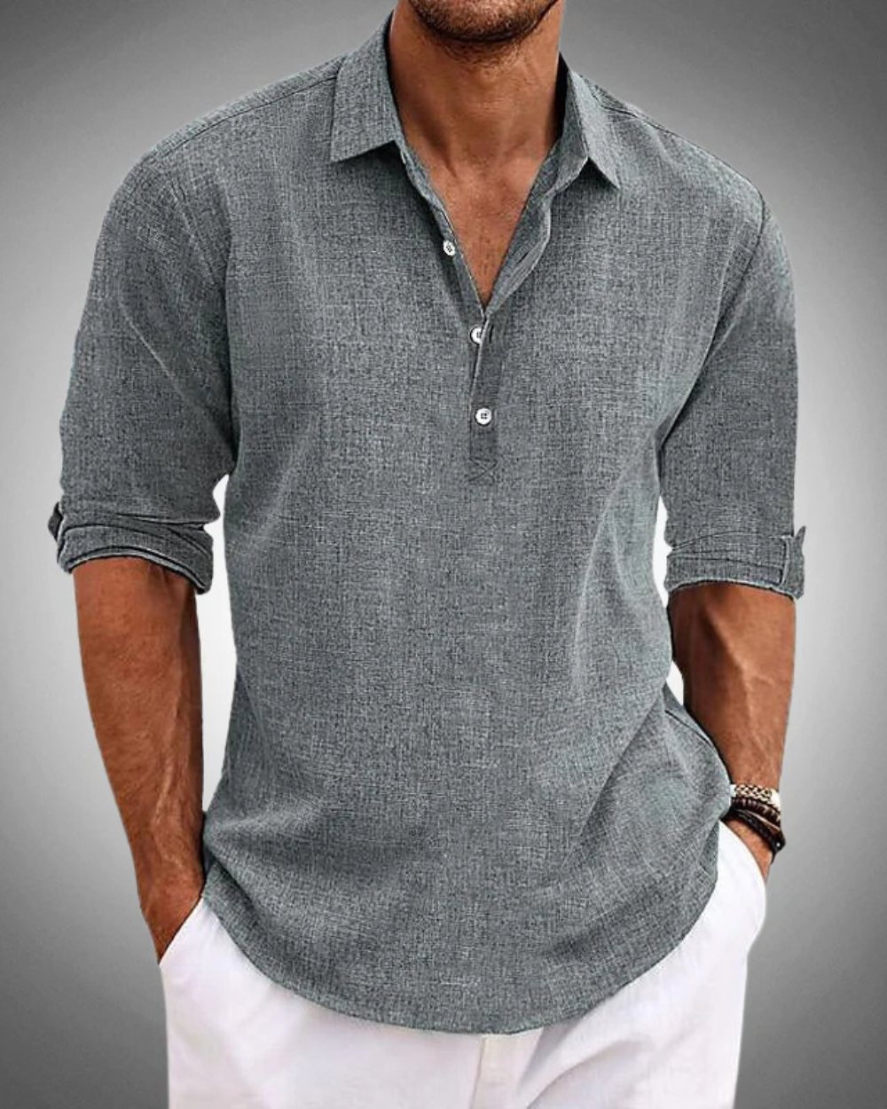 Camisa clásica de algodón de Sabbio