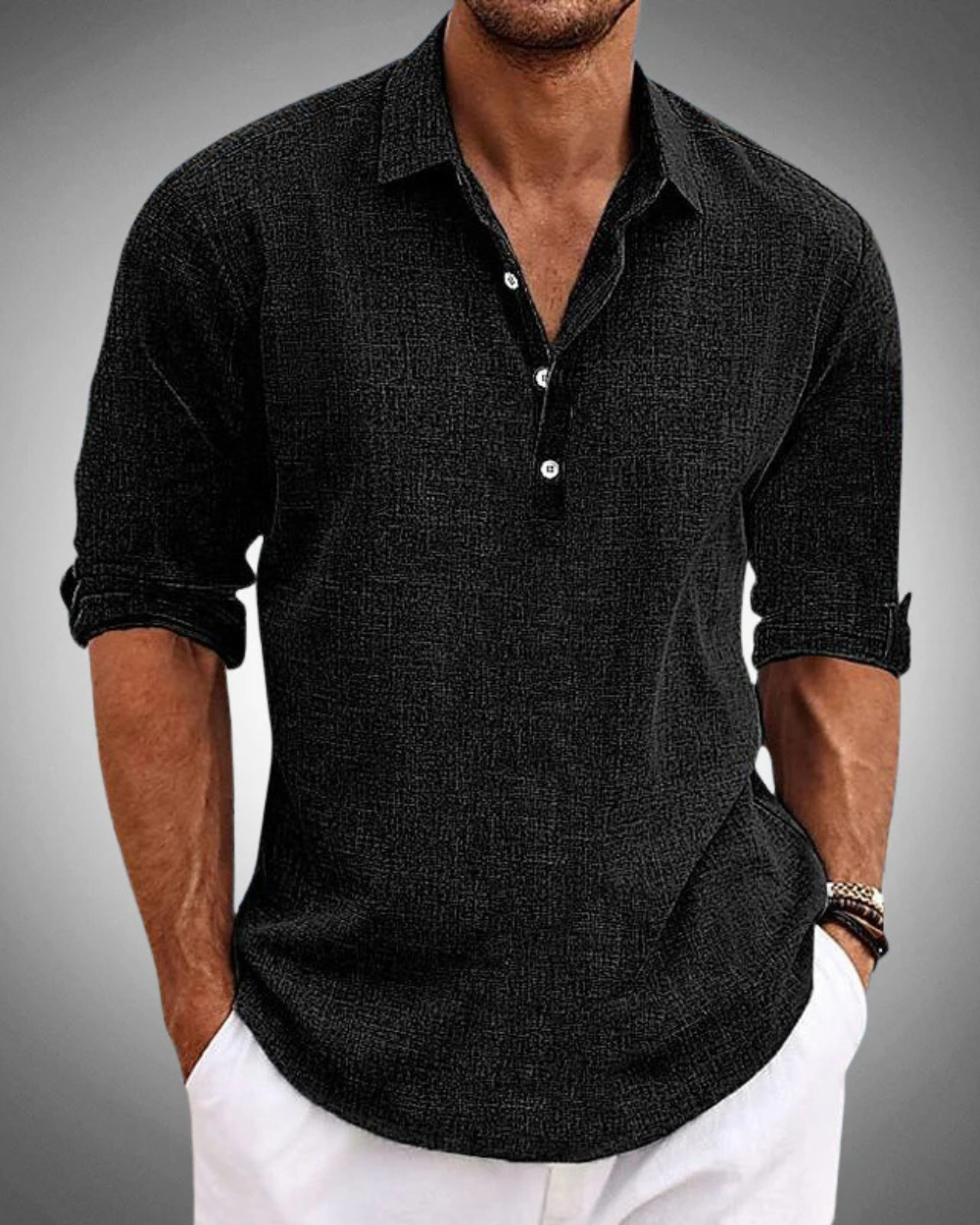 Camisa clásica de algodón de Sabbio